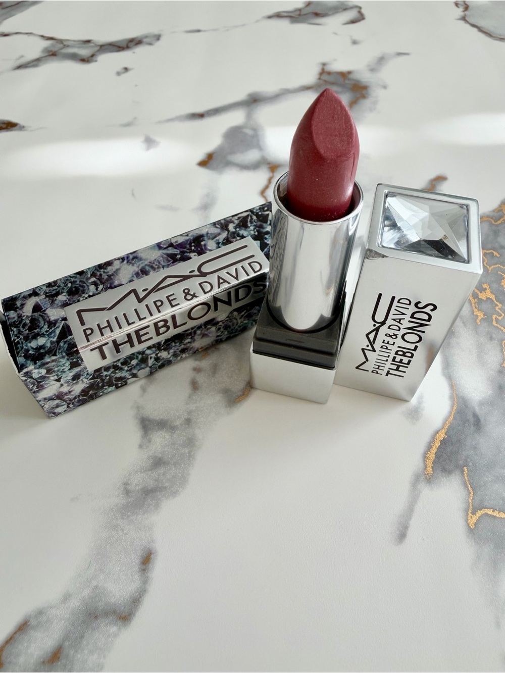 NIB MAC Phillipe & David Limited Edition Lipstick in Davidblonde
